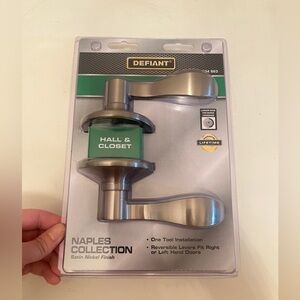 REMOVING SOON FINAL PRICE NEW Defiant Naples Collection Brass Closet Door Handle